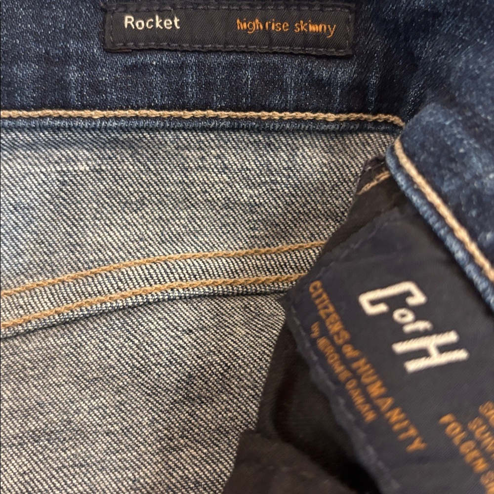 CITIZENS OF HUMANITY | denim blue jeans Rocket high rise skinny 27 - Picture 4 of 6